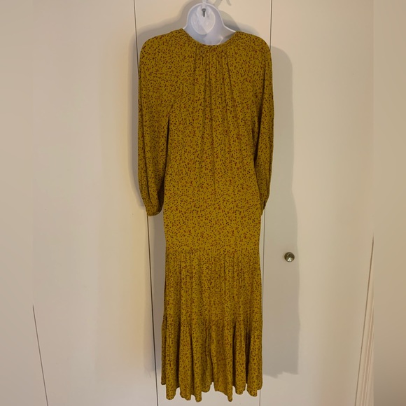 Mark & Spencer women’s gold floral peasant dress size XSMALL - Picture 6 of 8